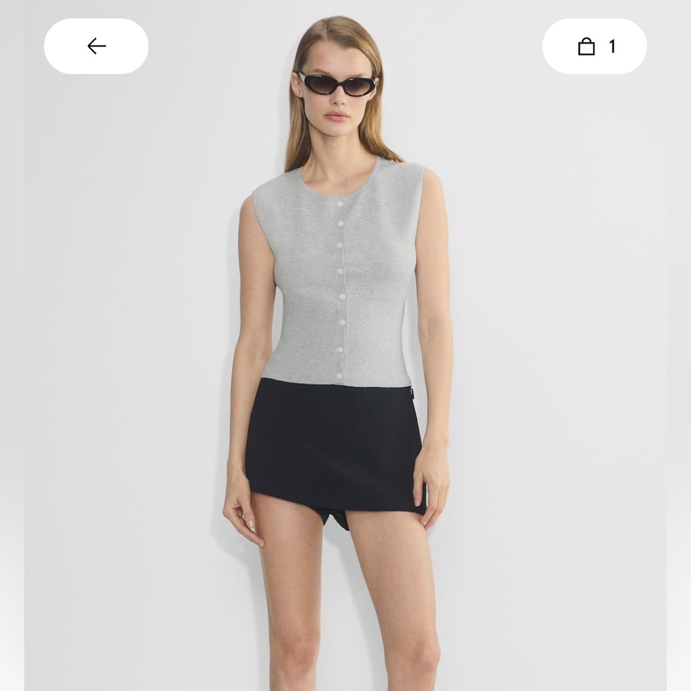 ARITZIA GOLIGHTLY SLEEVELESS CARDIGAN